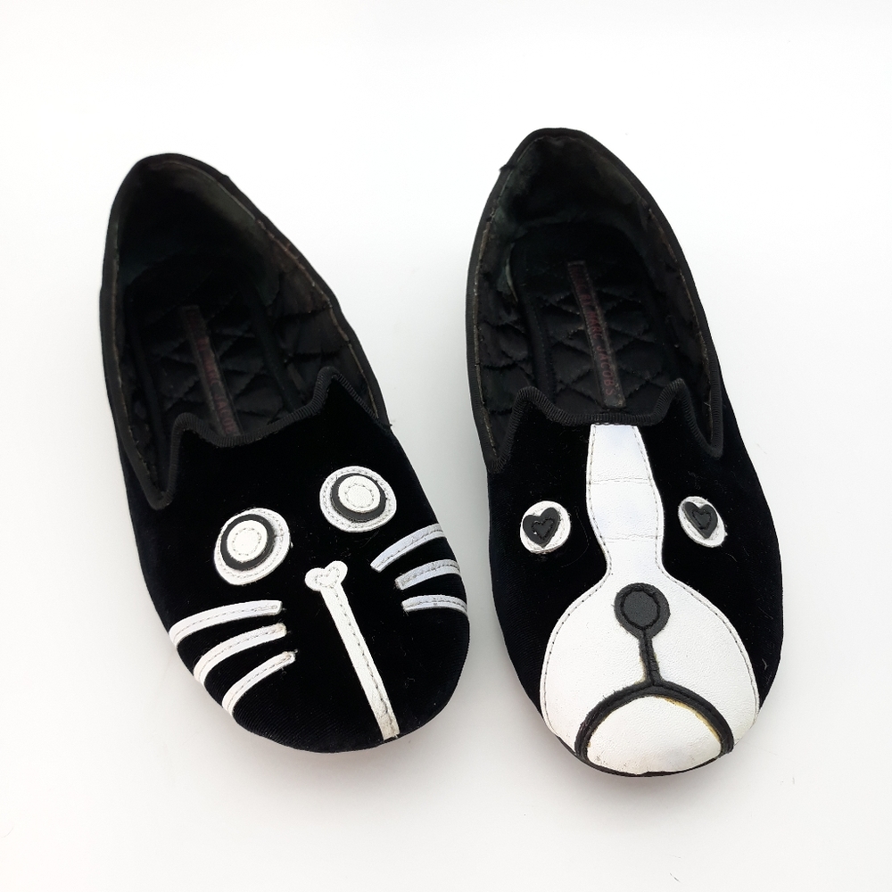 Rare Marc By Marc Jacob Cat Dog Flats Sz 38